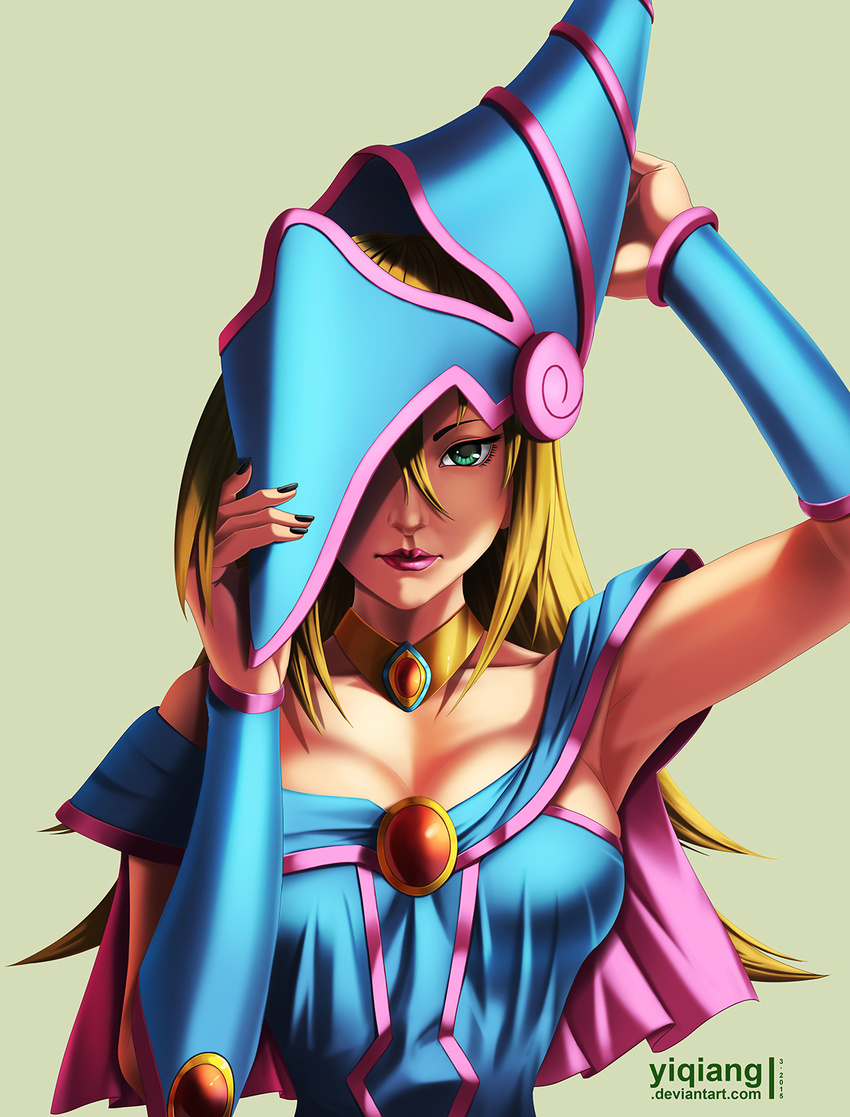 cleavage dark_magician_girl tagme yi_qiang yugioh