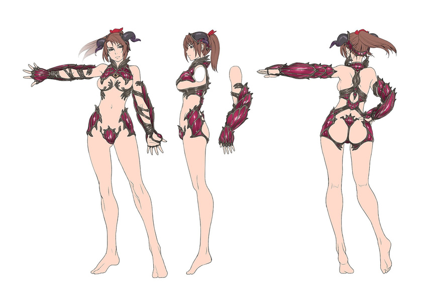 ass bikini_armor breasts feet horns namco soul_calibur taki