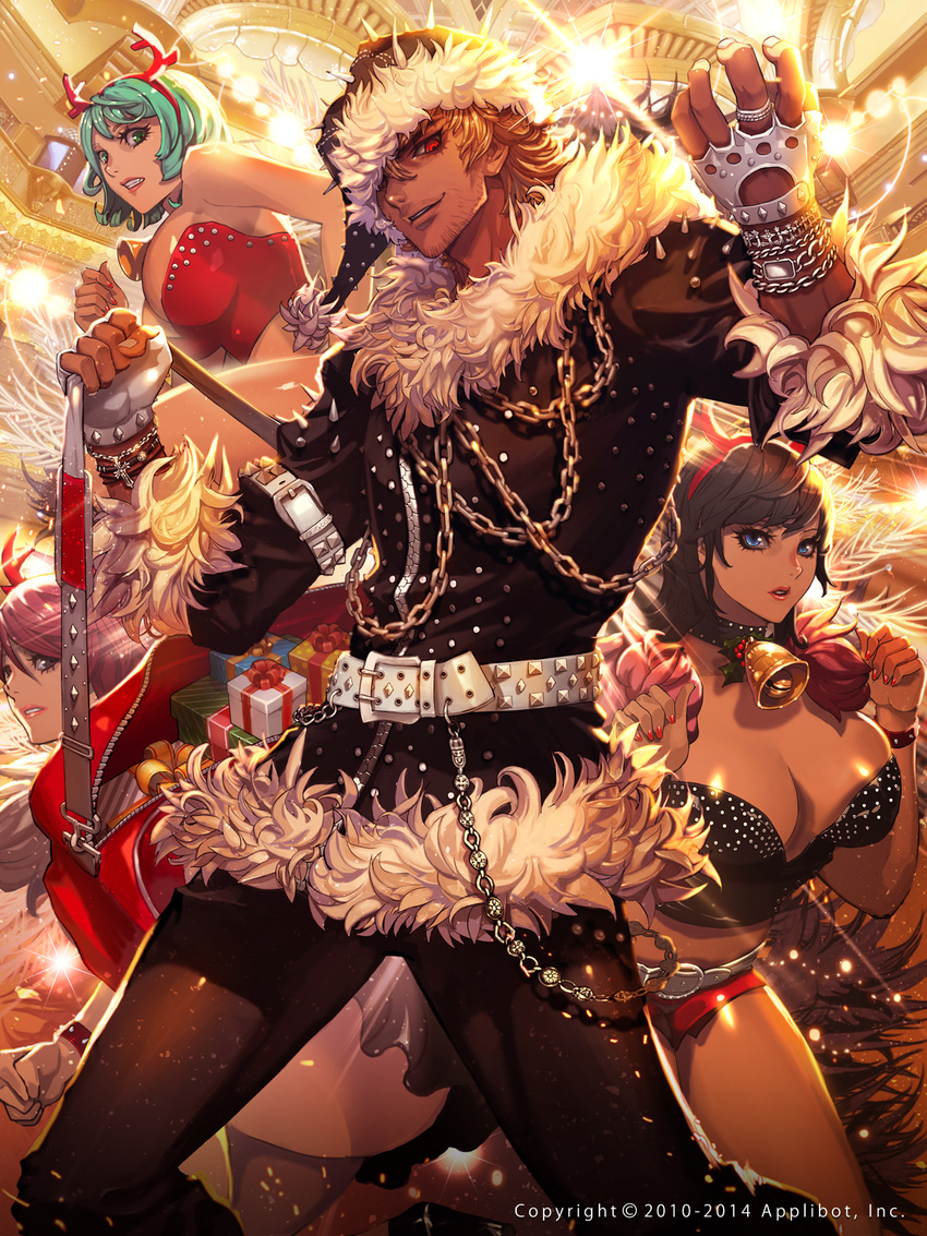 ass christmas cleavage furyou_michi_~gang_road~ horns xaxak