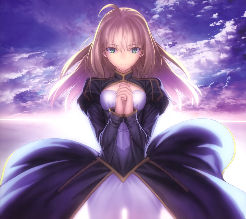 disc_cover dress fate/stay_night saber takeuchi_takashi type-moon