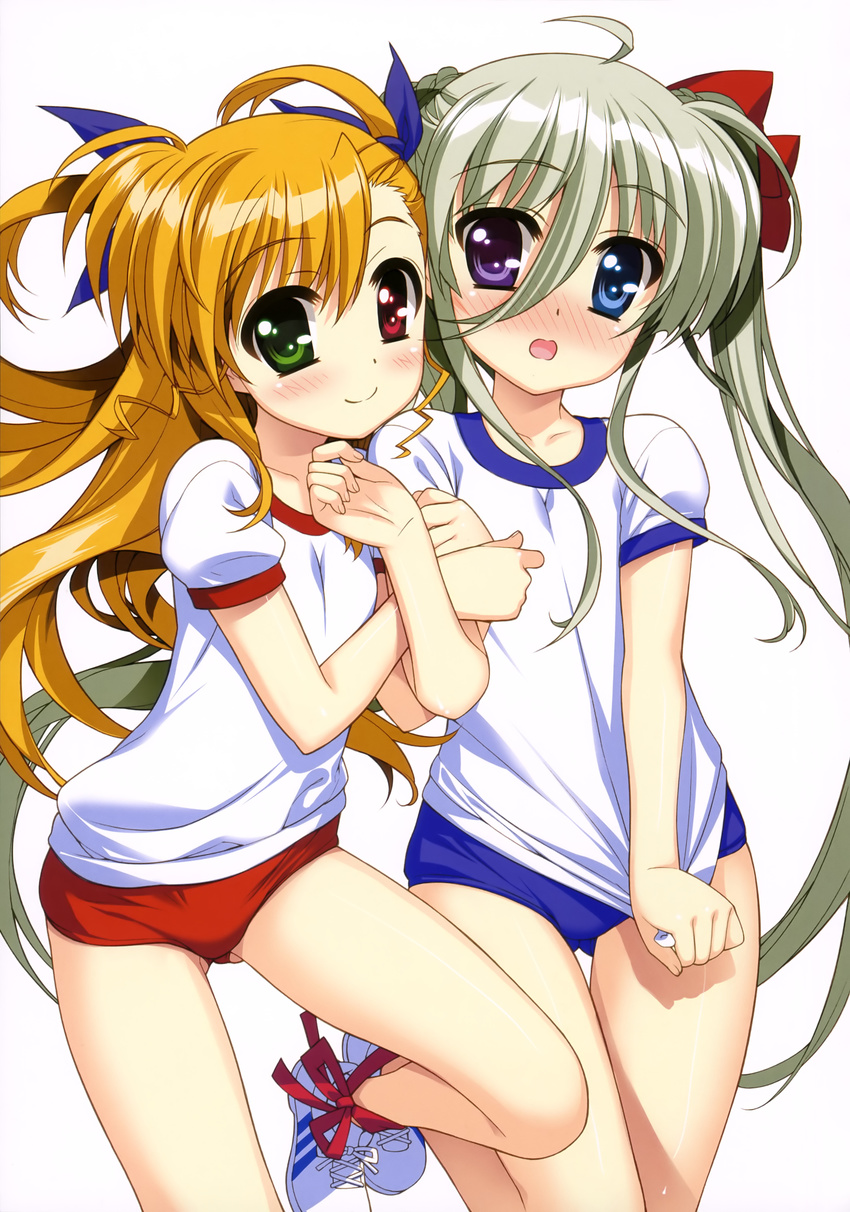 buruma einhart_stratos fujima_takuya gym_uniform heterochromia mahou_shoujo_lyrical_nanoha mahou_shoujo_lyrical_nanoha_vivid vivio