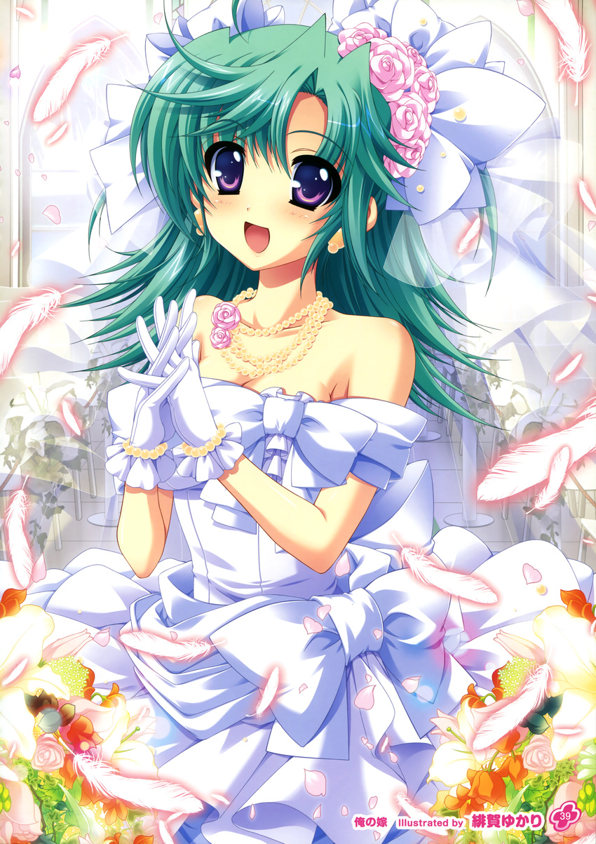 cleavage dress higa_yukari tagme wedding_dress