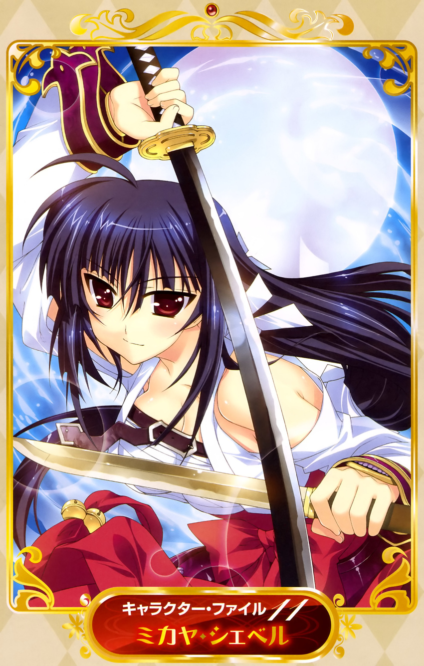 fujima_takuya mahou_shoujo_lyrical_nanoha mahou_shoujo_lyrical_nanoha_vivid micaiah_chevelle miko sarashi sword weapon