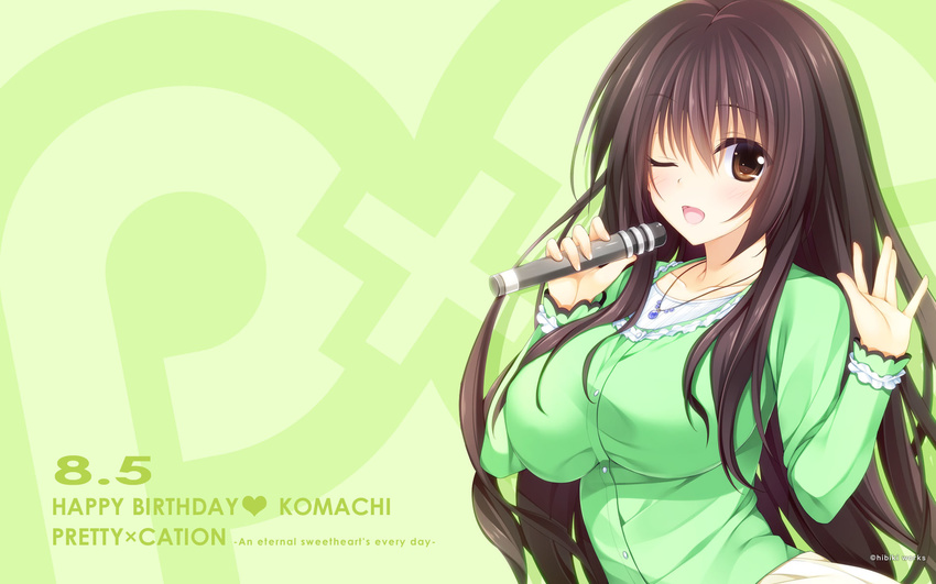 hibiki_works oryou pretty_x_cation wallpaper yakuouji_komachi