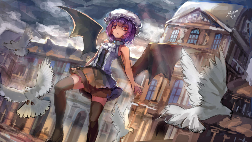 myero remilia_scarlet thighhighs touhou wings