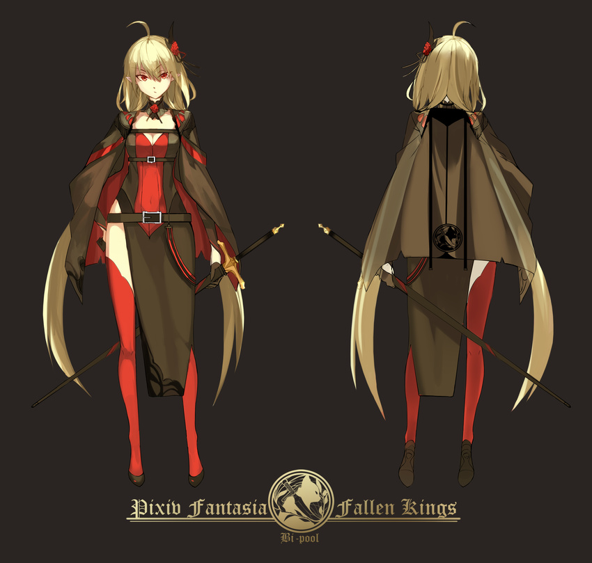 elf pixiv_fantasia pixiv_fantasia_fallen_kings pointy_ears saberiii sword