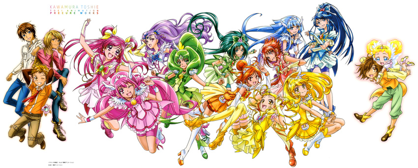 akimoto_komachi aoki_reika candy_(smile_precure) hino_akane hoshizora_miyuki kasugano_urara kawamura_toshie kise_yayoi midorikawa_nao mimino_kurumi minazuki_karen natsuki_rin pop_(precure) pretty_cure smile_precure! yes!_precure_5 yumehara_nozomi