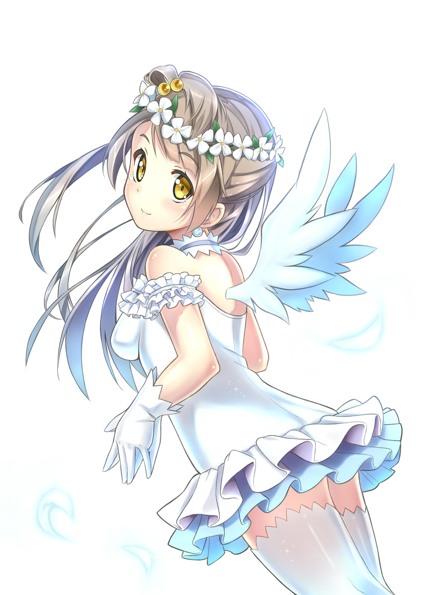 dress love_live! minami_kotori shitou_(1992116210) thighhighs wings