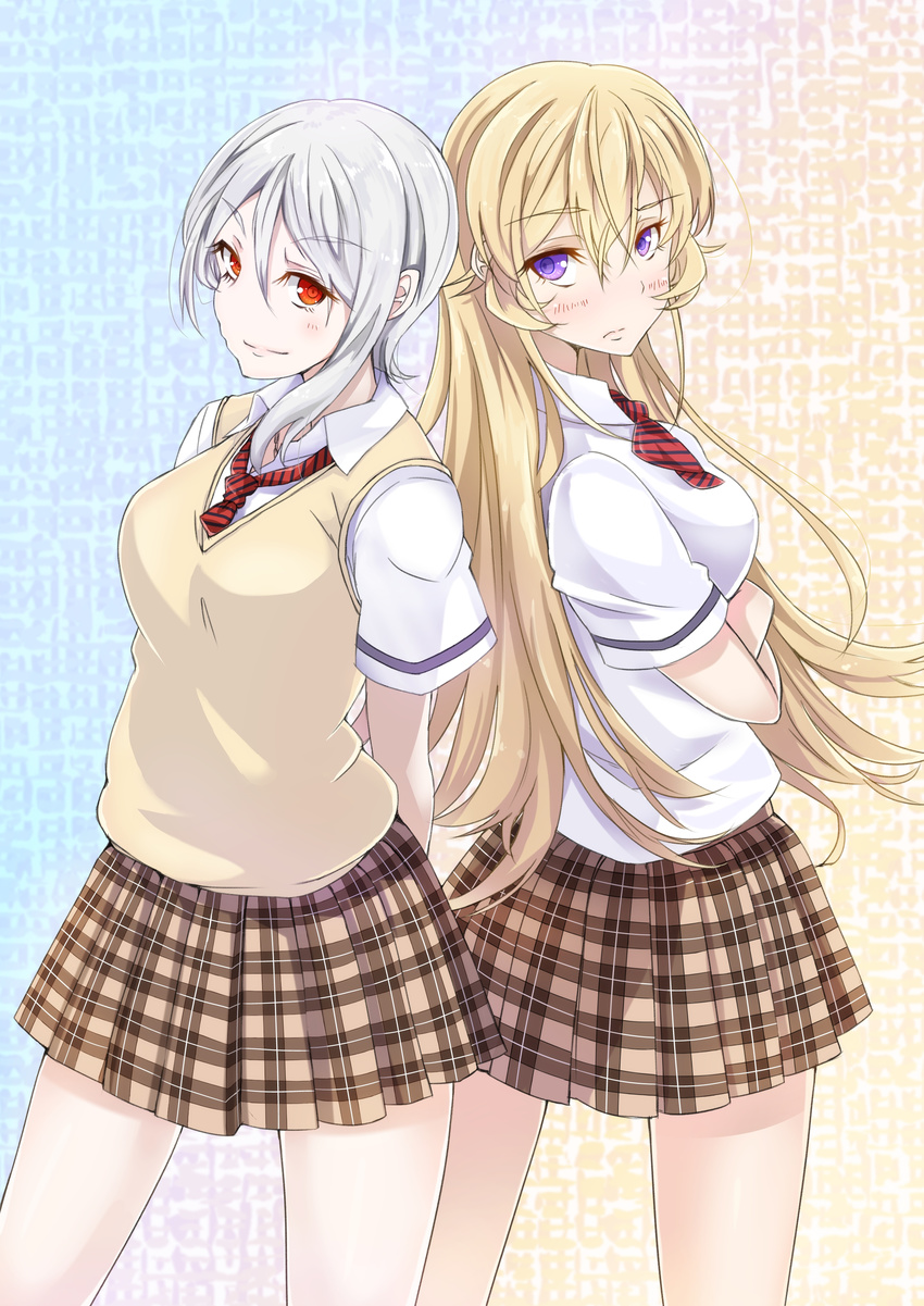 ameyoshi nakiri_alice nakiri_erina seifuku shokugeki_no_soma