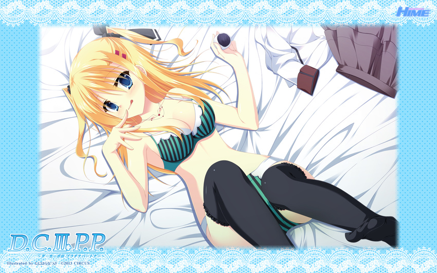 bra circus cleavage da_capo_(series) da_capo_iii morizono_ricca pantsu tanihara_natsuki thighhighs wallpaper