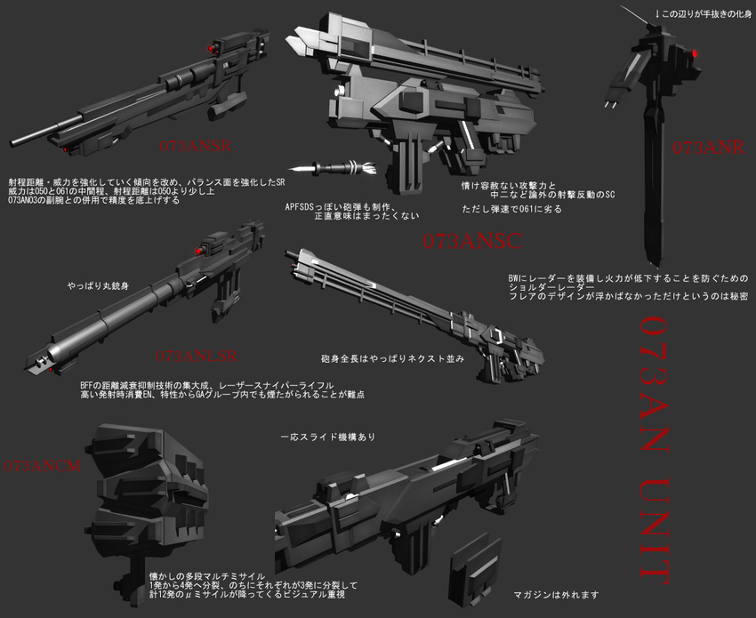 armored_core armored_core:_for_answer bullet from_software gun machine_gun missile_launcher rifle rocket_launcher sniper_rifle translation_request weapon