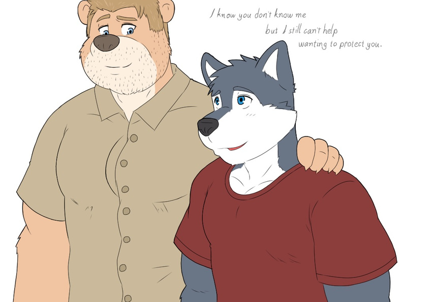 anthro bear canine clothed clothing dog facial_hair husky husky92 male mammal rainier rick seattle_fur