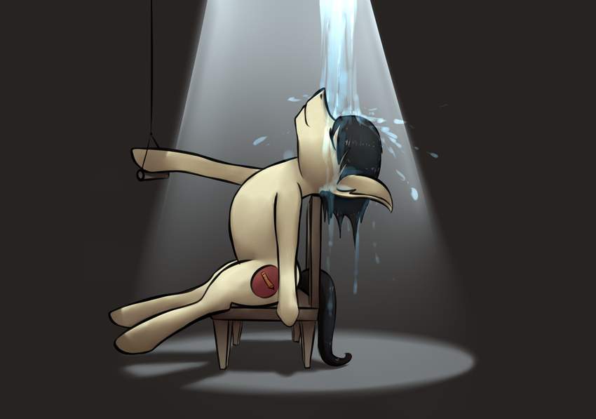 equine fan_character hi_res horse male mammal marsminer my_little_pony pone_keith pony pose solo water wet wet_dream