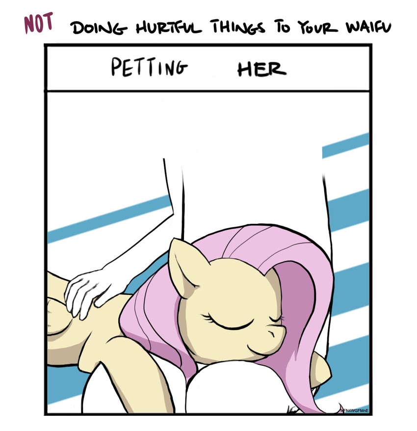 ambiguous_gender animated duo ear_twitch english_text equine eyes_closed female feral fluttershy_(mlp) friendship_is_magic hair hi_res mammal my_little_pony pegasus petting pink_hair sleeping smile steve_(artist) text waifu_chart wings