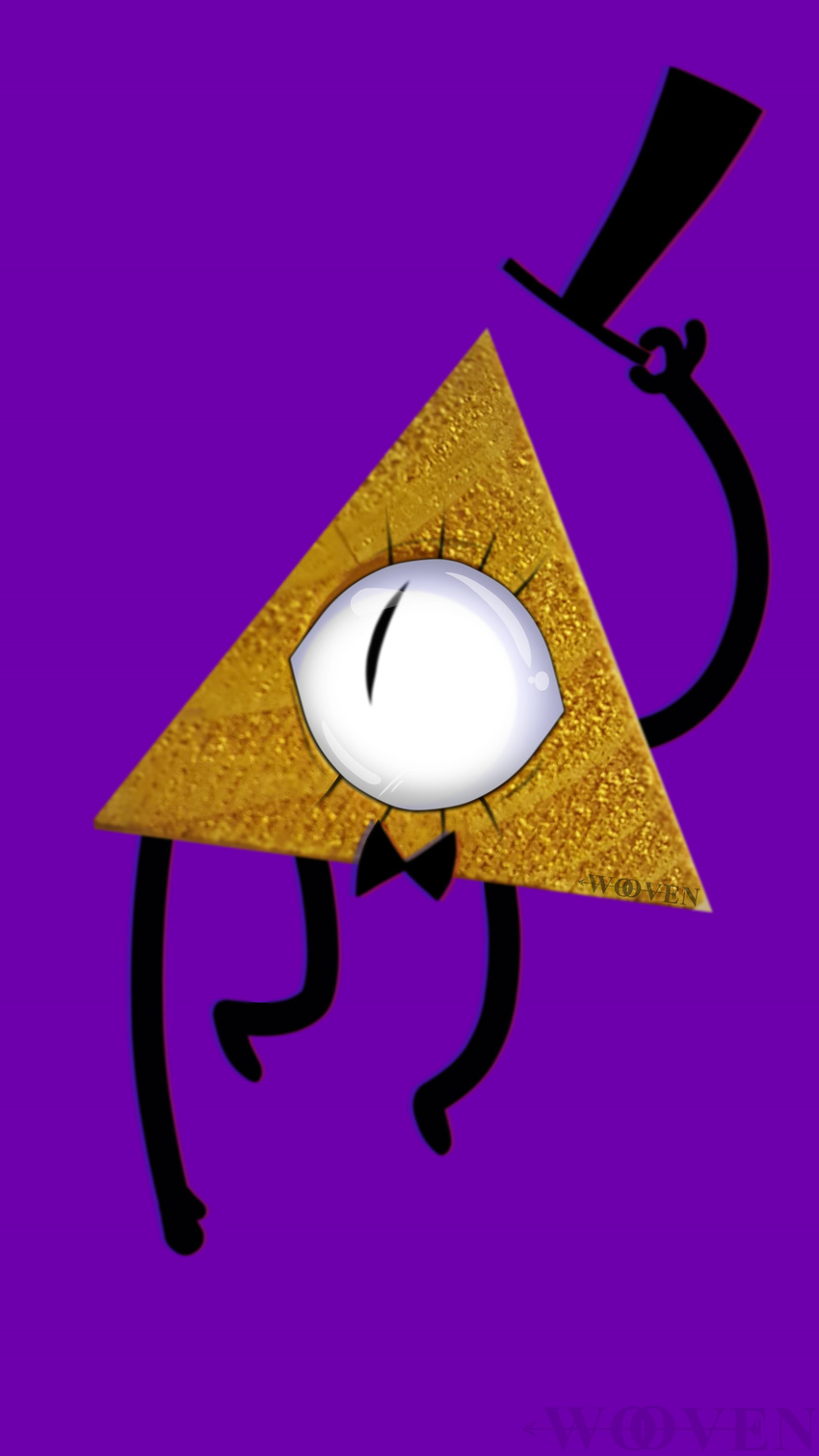 1_eye absurd_res bill_cipher bow_tie disney gravity_falls hat hi_res not_furry solo top_hat yellow_body