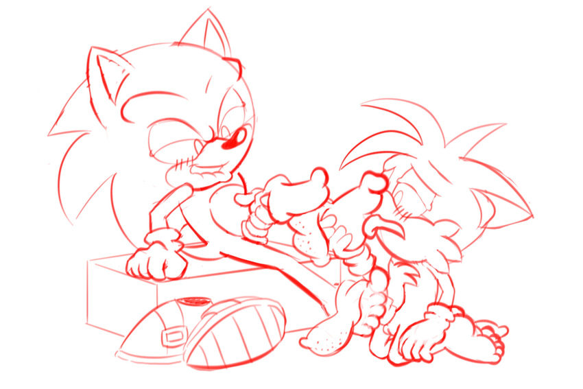 anthro blush canine clothing duo erection feet foot_fetish foot_lick foot_worship footjob footwear fox hedgehog hi_res hindpaw legwear licking male male/male mammal masturbation miles_prower musk nude paws penis shoes simple_background sketch smelly smelly_feet sniffing socks sonic_(series) sonic_the_hedgehog sonic_the_hedgehog_(series) toes tongue tongue_out