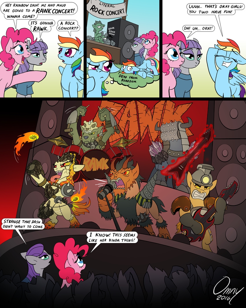 2016 canine comic dialogue diamond_dog_(mlp) dog drumbs earth_pony english_text equine female friendship_is_magic group guitar heavy_metal hi_res horse mammal maud_pie_(mlp) musical_instrument my_little_pony omny87 pegasus pinkie_pie_(mlp) pony rainbow_dash_(mlp) rock text wings