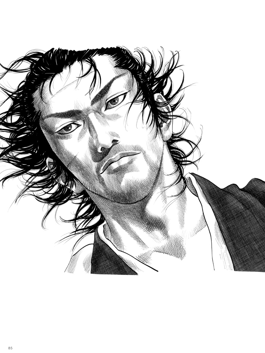 inoue_takehiko male monochrome tagme vagabond