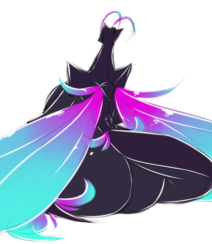 averyshadydolphin big_breasts big_butt breasts butt cute dark_skin digital_media_(artwork) dragon female hi_res huge_breasts regalia solo wings