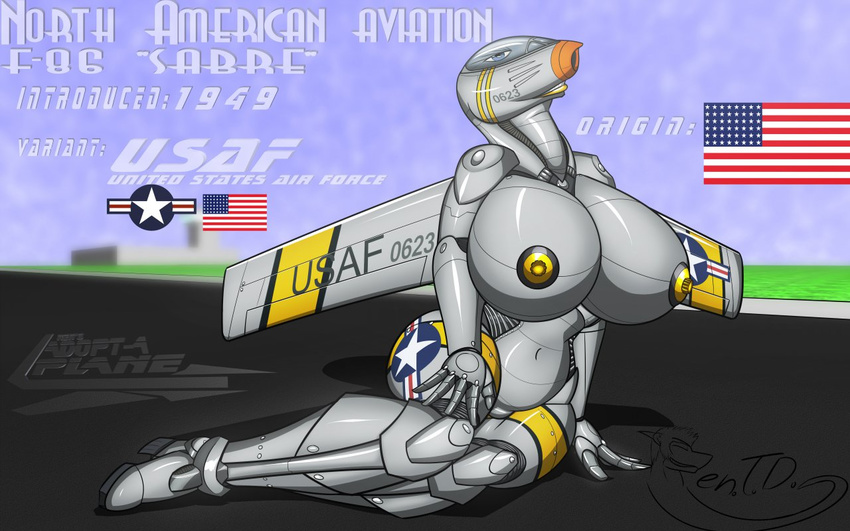16:10 aircraft airplane bedroom_eyes big_breasts big_butt breasts butt female half-closed_eyes hand_on_thigh huge_breasts jet living_aircraft living_machine looking_at_viewer machine pose pussy renthedragon seductive smile solo thick_thighs voluptuous wide_hips