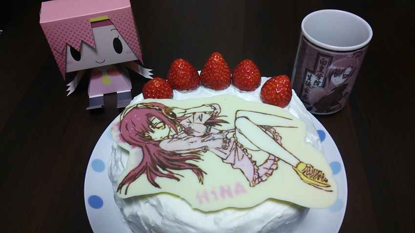 cake food hayate_no_gotoku! katsura_hinagiku mug strawberry