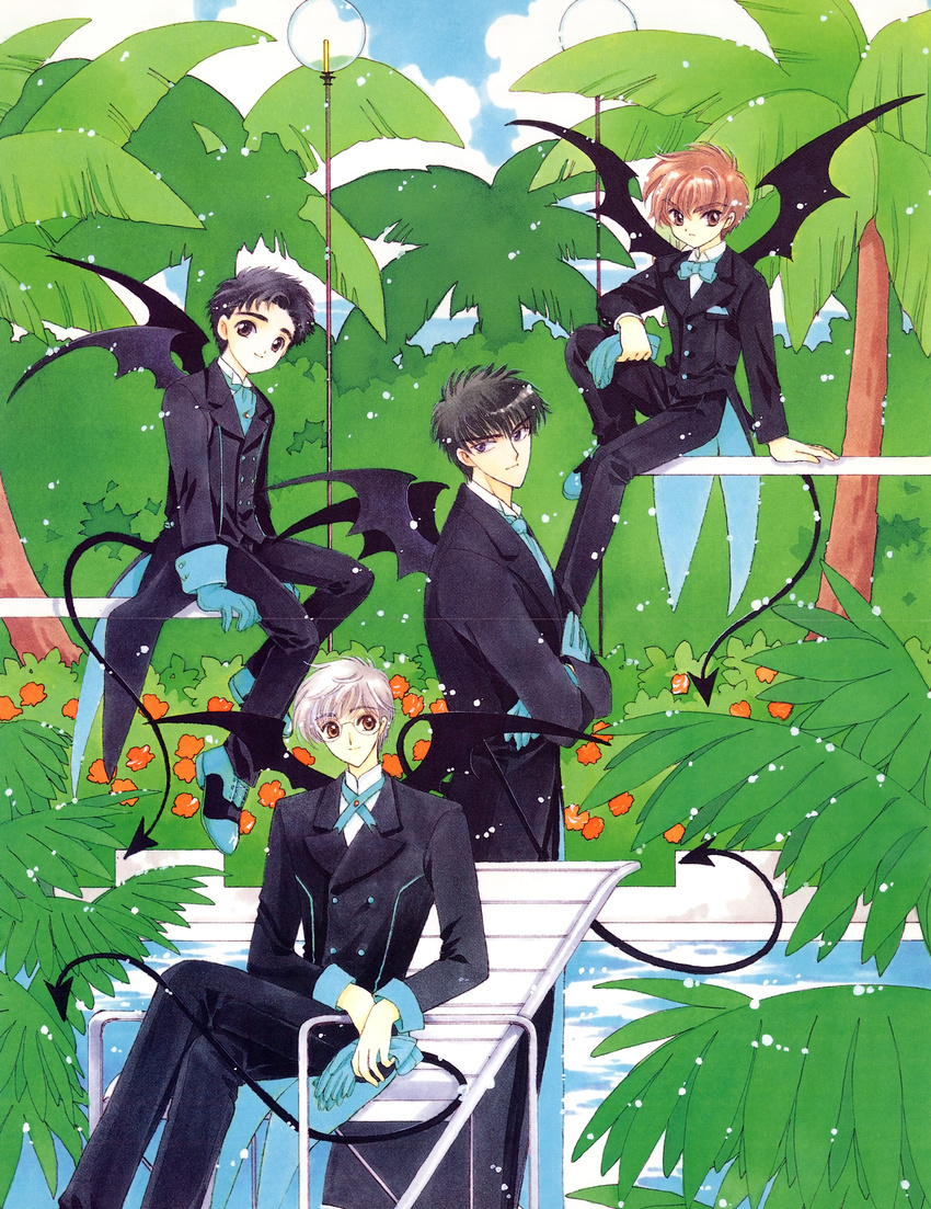 card_captor_sakura clamp crease fixme kinomoto_touya li_syaoran male tsukishiro_yukito yamazaki_takashi