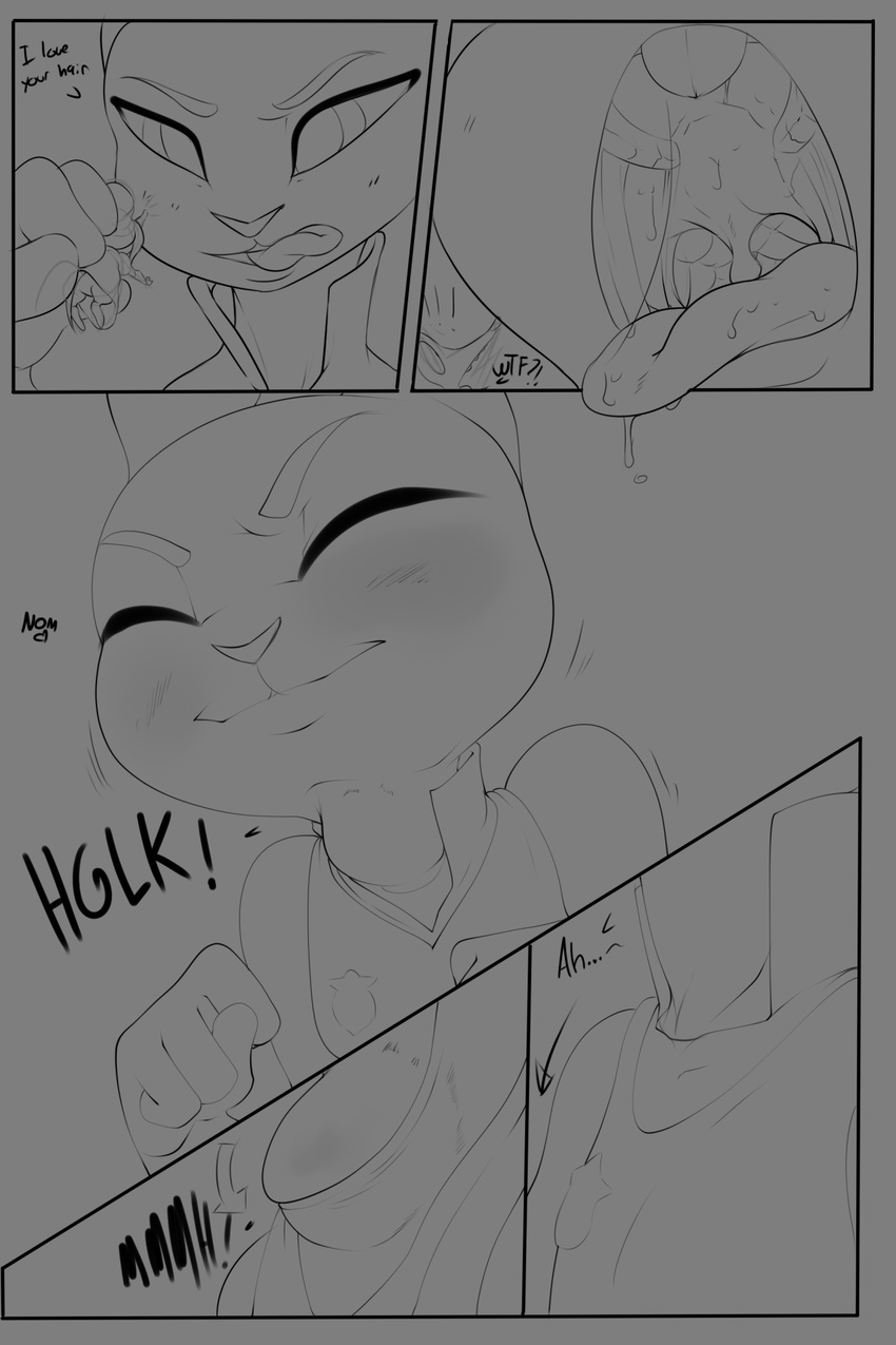 buckteeth bulge disney female fru_fru judy_hopps lagomorph licking licking_lips long_ears mammal micro mouse officer open_mouth police rabbit rodent shre swallowing teeth text theboogie throat tongue tongue_out vore zootopia