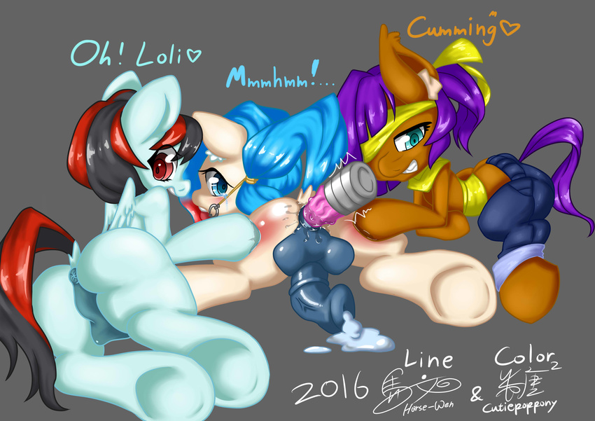 &lt;3 2016 animal_genitalia balls blaze blush butt collaboration cordon_(character) cum cute cutiepoppony equine etc fan_character fellatio female friendship_is_magic fur girly hair horn horse male male/female mammal my_little_pony nude open_mouth oral pegasus penis pony sex smile tongue umabun_(artist) watercolor_lollipop_(character) wings 馬文_(artist)