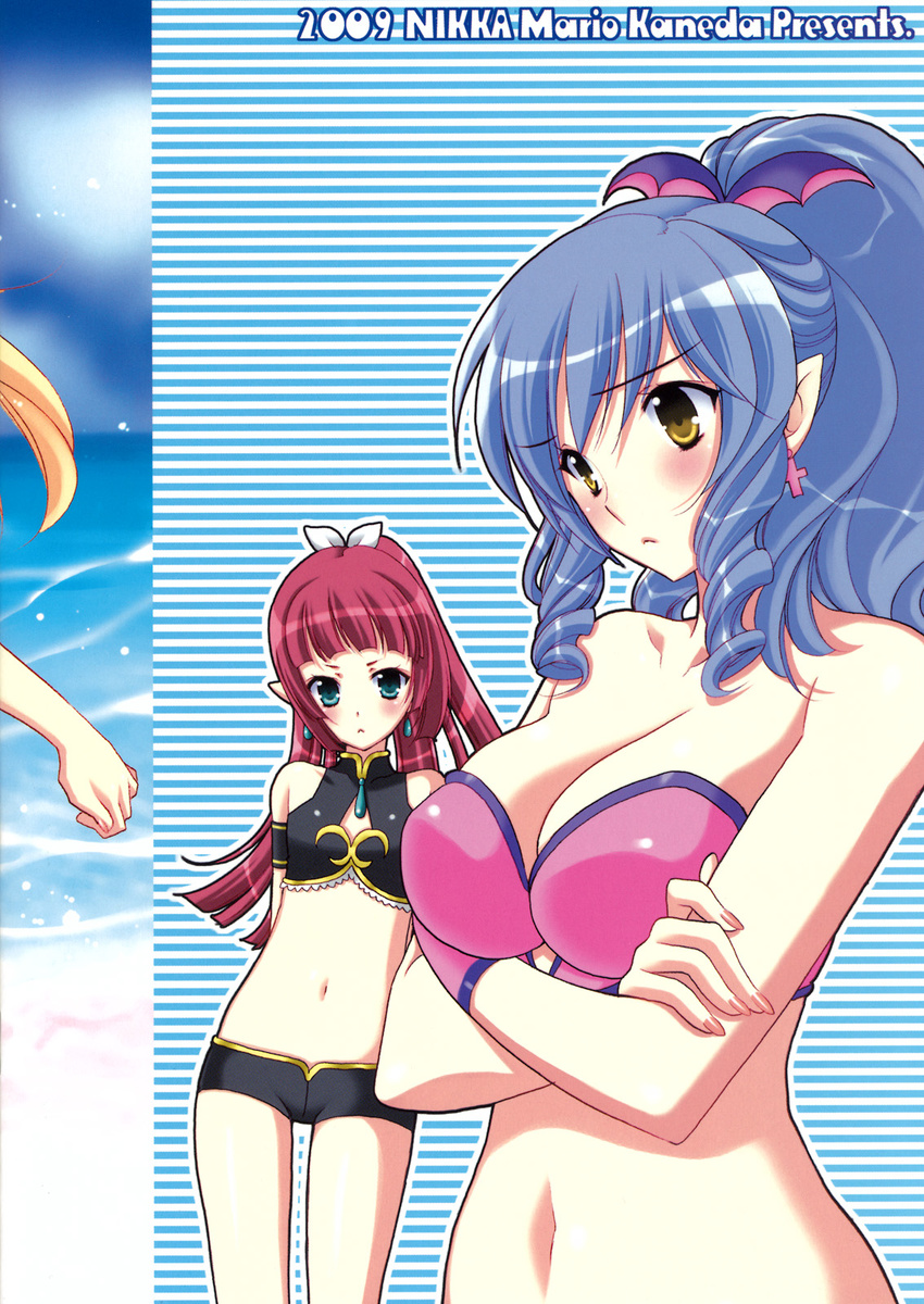 cleavage kaneda_mario nikka seifuku swimsuits umi_monogatari urin warin