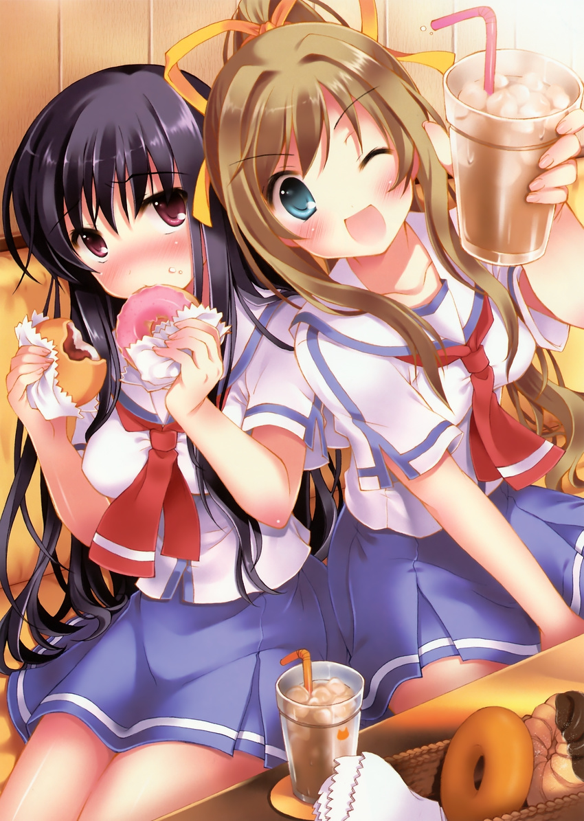 miyazawa_midori natsu_no_ame pan_(mimi) segawa_rikako seifuku