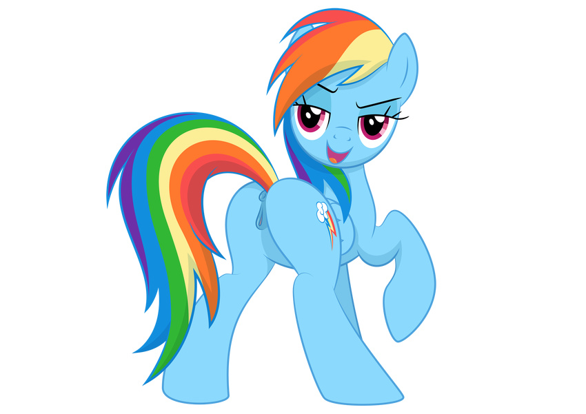 alpha_channel anus blue_fur cutie_mark equine female feral friendship_is_magic fur hair horse looking_at_viewer looking_back mammal multicolored_hair multicolored_tail my_little_pony open_mouth pegasus pink_eyes pony pussy rainbow_dash_(mlp) rainbow_hair rainbow_tail rear_view simple_background solo transparent_background unknown_artist wings