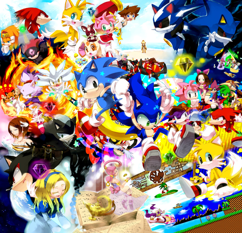 6+boys 6+girls aircraft airplane amy_rose animal aqua_eyes bark bean_the_dynamite beige_fur black_doom black_fur blaze_the_cat blonde_hair blue_fur book brown_hair chaos_emerald charmy check_character cheese_(sonic) chip_(sonic) chris_thorndyke closed_mouth clothed_animal commentary_request cream_the_rabbit dr._eggman dr._robotnik eggman_nega emerl_(sonic) espio everyone eyes_closed fang_(sonic) furry gloves green_eyes green_fur highres jet_(sonic) knuckles_the_echidna lavender_fur looking_at_viewer maria_robotnik marine_(sonic) metal_overlord metal_sonic mighty_the_armadillo multiple_boys multiple_girls multiple_tails oil_lamp open_mouth orange_fur pink_fur pixel_art princess_elise_(sonic_the_hedgehog) purple_fur red_footwear red_fur sara_(sonic) shade_(sonic) shadow_(sonic) shahra shoe_soles sideways_mouth silver_the_hedgehog smile sonic sonic_the_hedgehog storm_(sonic) tail tails_(sonic) vector_(sonic) wave_(sonic) white_gloves yellow_fur