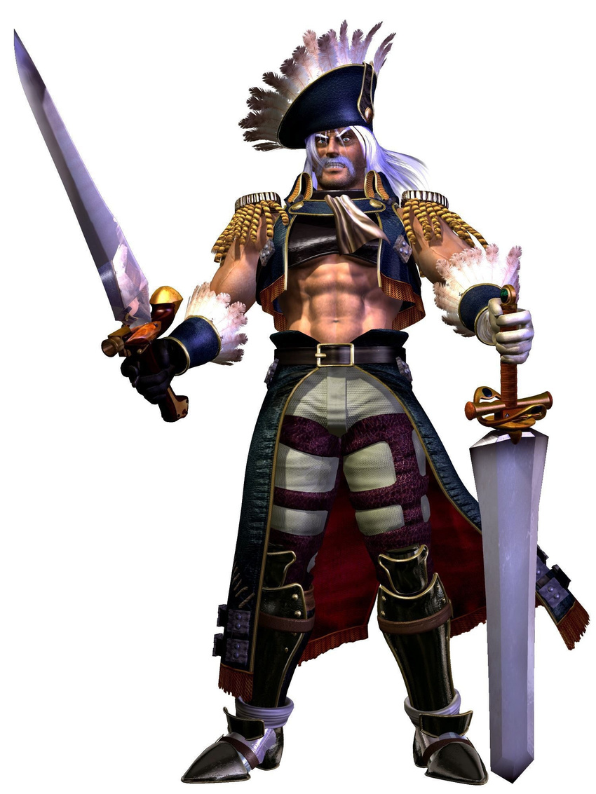 cervantes_de_leon male pirate soul_calibur sword weapon