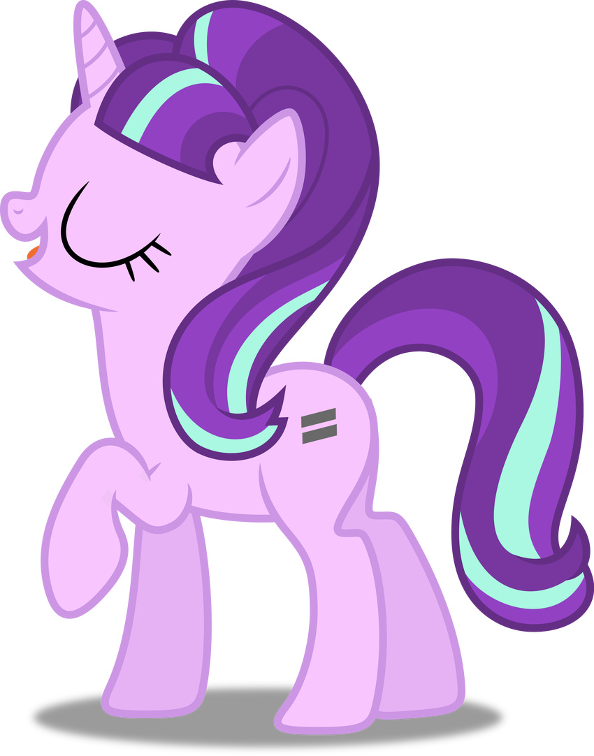 absurd_res alpha_channel cutie_mark dashiesparkle equine female feral friendship_is_magic hair hi_res horn mammal multicolored_hair my_little_pony simple_background smile solo starlight_glimmer_(mlp) transparent_background two_tone_hair unicorn