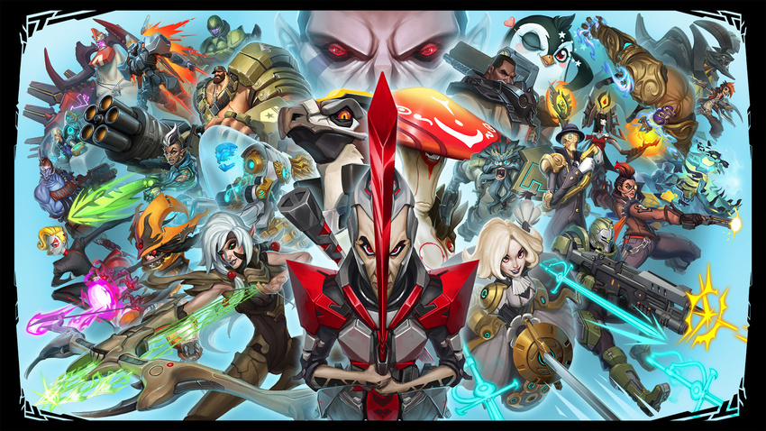 9girls alien aliens ambra android attikus aurox battleborn beard benedict_(battleborn) bird black_hair boldur bow_(weapon) caldarius deanda el_drag&oacute;n el_dragÃ³n extra_limbs galilea ghalt gun hat helmet horns isic kelvin_(battleborn) kleese long_hair luchador luchador_mask marquis_(battleborn) mellka miko_(battleborn) minigun montana_(battleborn) multiple_boys multiple_girls mushroom orendi_(battleborn) oscar_mike penguin phoebe phoebe_(battleborn) rath_(battleborn) red_eyes reyna_(battleborn) shayne sword thorn_(battleborn) toby weapon weapons whiskey_foxtrot wink witch_hat wrestler