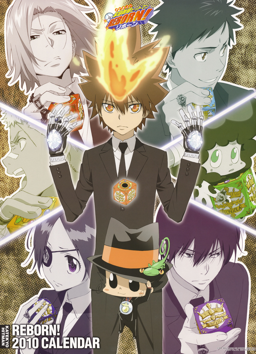 gokudera_hayato hibari_kyoya katekyo_hitman_reborn! lambo reborn rokudou_mukuro sasagawa_ryohei sawada_tsunayoshi yamamoto_takeshi