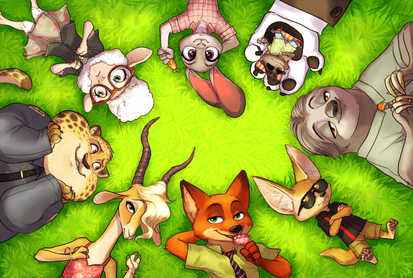 antelope bear benjamin_clawhauser canine caprine cheetah dawn_bellweather disney feline fennec finnick flash_(zootopia) fox gazelle gazelle_(zootopia) judy_hopps koslov lagomorph mammal mr._big nick_wilde polar_bear rabbit sheep shrew sloth zootopia