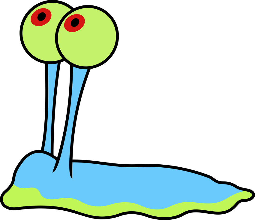 2015 absurd_res alpha_channel gary_(spongebob_squarepants) gastropod hi_res male nickelodeon porygon2z shell-less snail solo spongebob_squarepants