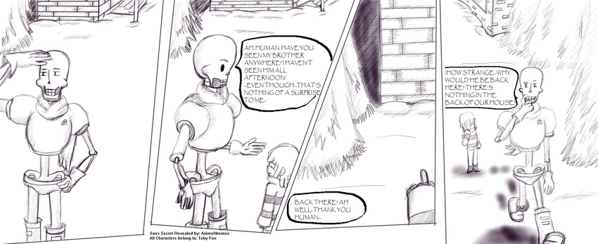 animextremex bone comic english_text male mammal monster papyrus_(undertale) protagonist_(undertale) skeleton text undertale video_games young