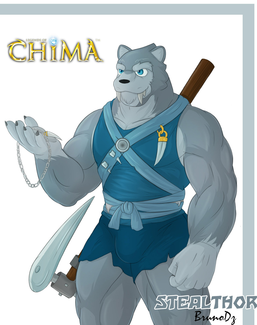 anthro bruno-dz feline lego_chima mammal muscular saber-toothed_cat stealthor_chima