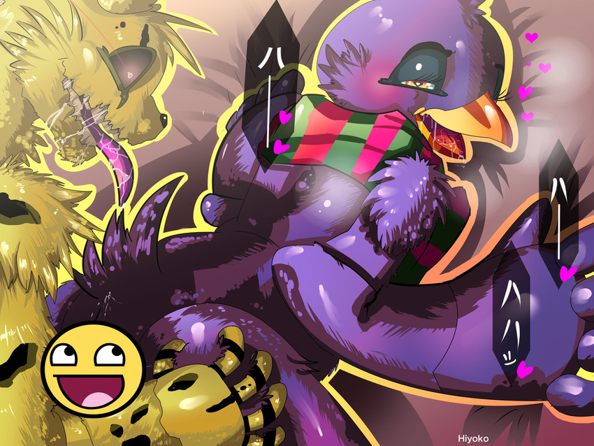 animatronic avian awesome_face bird fan_character five_nights_at_freddy's five_nights_at_freddy's_3 hiyoko hiyoko-art lagomorph machine mammal meme penguin penny rabbit robot sex springtrap_(fnaf) tongue video_games