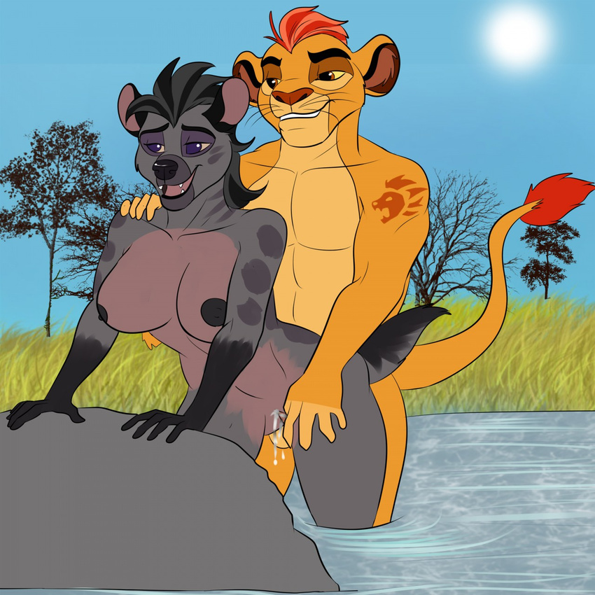 2016 abs anthro balls big_breasts breasts canine cum cum_in_pussy cum_inside disney duo fangs feline female fur hair hyena interspecies jasiri_(tlg) kion lion male male/female mammal muscular muscular_male nipples open_mouth penis pussy sex spotted_hyena teeth the_lion_guard the_lion_king whiskers