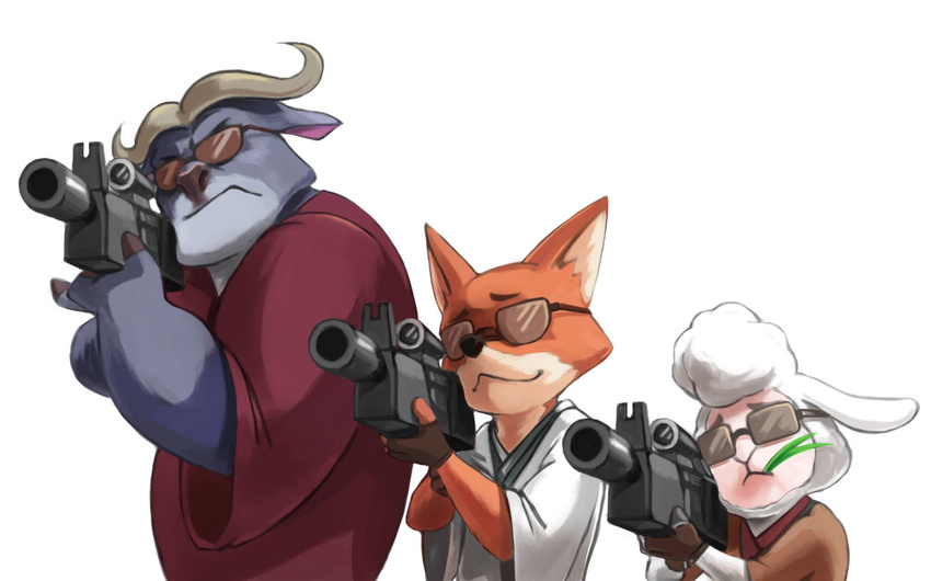 2016 canine caprine chief_bogo dawn_bellwether disney duo female fox fur male mammal nick_wilde sheep zootopia 杯具螺旋丸