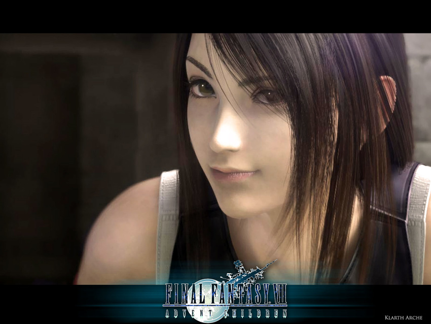 artist_request copyright_name final_fantasy final_fantasy_vii final_fantasy_vii_advent_children highres long_hair solo tifa_lockhart upper_body wallpaper