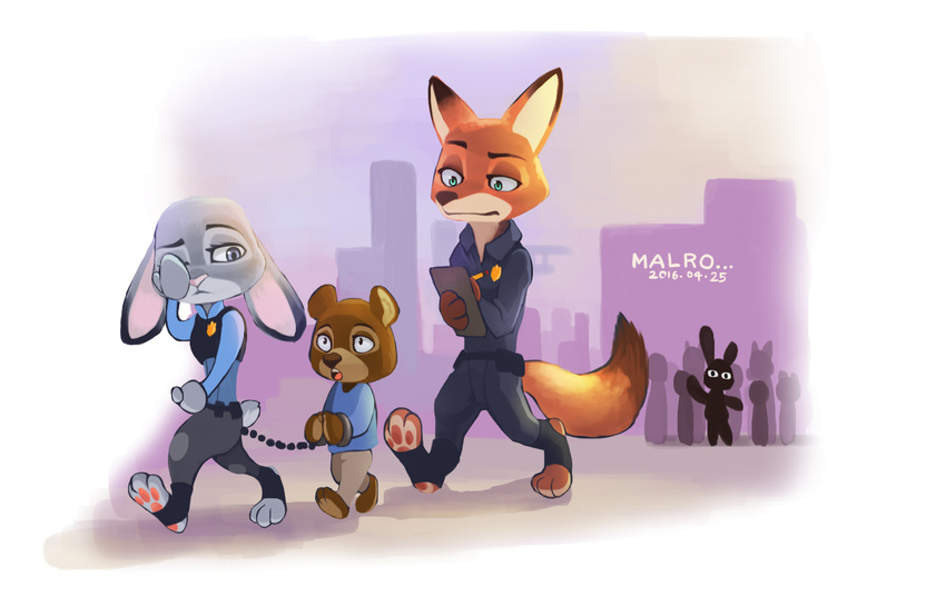 anthro bear canine child disney female fox judy_hopps lagomorph male mammal nick_wilde rabbit wolfmalro young zootopia