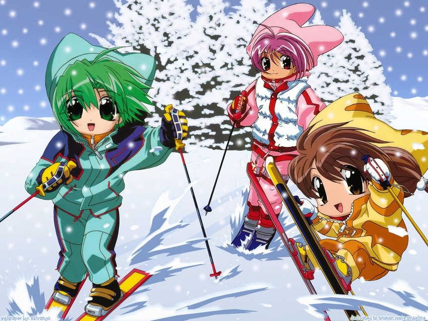 dejiko di_gi_charat duplicate puchiko rabi_en_rose ski usada_hikaru winter