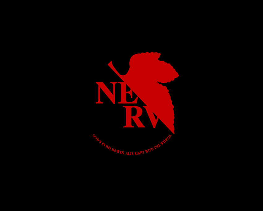 black logo neon_genesis_evangelion nerv tagme