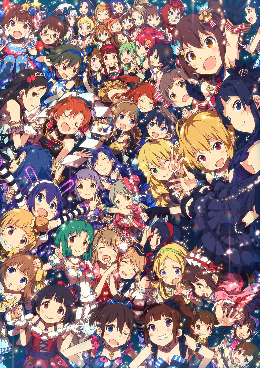 ;d akizuki_ritsuko amami_haruka aqua_eyes baba_konomi bad_id bad_pixiv_id black_hair blonde_hair blue_eyes blush braid breasts brown_eyes brown_hair emily_stewart everyone fukuda_noriko futami_ami futami_mami ganaha_hibiki green_hair hagiwara_yukiho hair_ornament hairband hairclip hakozaki_serika handa_roko hayasaka_sora highres hoshii_miki ibuki_tsubasa idolmaster idolmaster_(classic) idolmaster_million_live! julia_(idolmaster) kasuga_mirai kikuchi_makoto kinoshita_hinata kisaragi_chihaya kitakami_reika kitazawa_shiho kousaka_umi long_hair looking_at_viewer maihama_ayumu makabe_mizuki matsuda_arisa medium_breasts minase_iori miura_azusa miyao_miya mochizuki_anna mogami_shizuka momose_rio multiple_girls nagayoshi_subaru nakatani_iku nanao_yuriko narumi_arata nikaidou_chizuru nonohara_akane one_eye_closed one_side_up oogami_tamaki open_mouth otonashi_kotori purple_eyes red_eyes satake_minako shijou_takane shimabara_elena shinomiya_karen short_hair side_ponytail silver_hair single_braid smile suou_momoko takagi_junjirou takatsuki_kasumi takatsuki_yayoi takayama_sayoko tanaka_kotoha tenkuubashi_tomoka tokoro_megumi tokugawa_matsuri toyokawa_fuuka twintails yabuki_kana yokoyama_nao