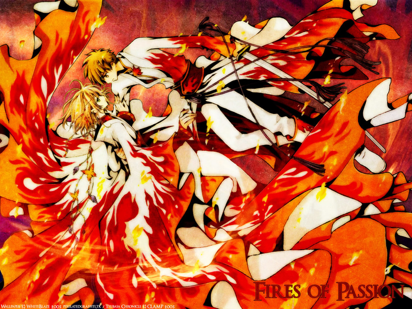 clamp fire sakura syaoran tsubasa_reservoir_chronicle