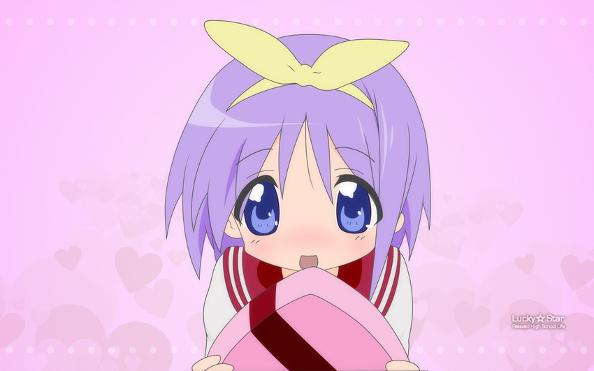 duplicate hiiragi_tsukasa lucky_star pink seifuku valentine